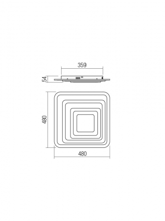 Plafoniera Smarter Stratos 01-2337 Metal Alb mat CCT LED 82W 3000K-6000K 7513lm IP20 [1]