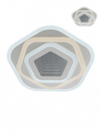 Moderne - Plafoniera Smarter Stratos 01-2342 Metal Alb mat CCT LED 77W 3000K-6000K 7238lm IP20