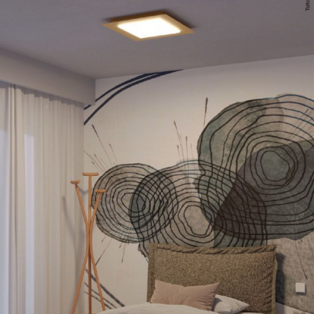 Plafoniera Smarter Tatami, auriu mat, LED CCT, 40W, 2520 lumeni, 3000K/4000K/6500K, L.50 cm, 05-996 [1]