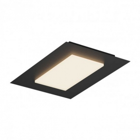 Plafoniere - Plafoniera Smarter Tatami, negru mat, LED CCT, 36W, 2340 lumeni, 3000K/4000K/6500K, L.50 cm, 05-994