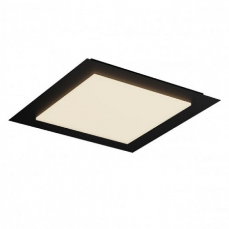 Moderne - Plafoniera Smarter Tatami, negru mat, LED CCT, 50W, 3850 lumeni, 3000K/4000K/6500K, L.65 cm, 05-1003