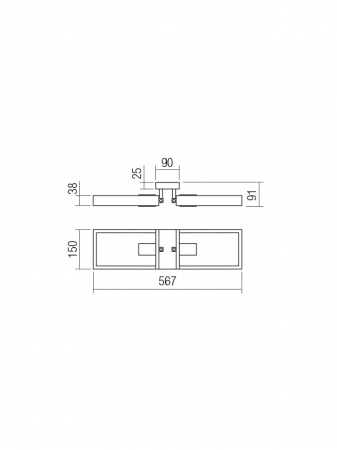 Plafoniera SMARTER TIMBER 01-1968 E27 2x42W Metal Negru mat/Lemn Fag Natur IP20 [1]