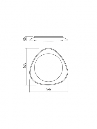 Plafoniera Smarter Verena 05-923 Metal/Policarbonat Negru  LED 36W 4000K 2088lm IP20 [1]