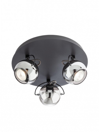 Moderne - Plafoniera SMARTER WARD 04-545 GU10 3x35W   Metal Negru Mat IP20