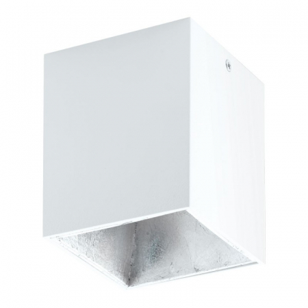 BLACK FRIDAY 2024 - Plafoniera spot EGLO POLASSO 94499, LED 1X3.3W 340lm 3000K, Alb, argintiu
