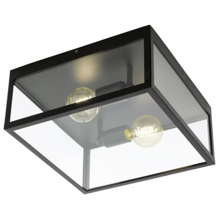 BLACK FRIDAY 2024 - Plafoniera Vintage EGLO CHARTERHOUSE 49392, E27 60W, Negru
