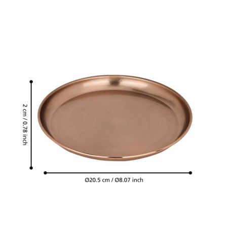 Platou EGLO FORLEYET 427026 Metal Brass Brushed Ø205 mm  [2]