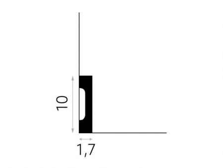 Plinta Polimer Rigid Polyforce Mardom MD009 100x17x2000 mm [2]