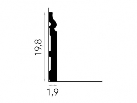 Plinta Polimer Rigid Polyforce Mardom MD020 198x19x2000 mm [2]
