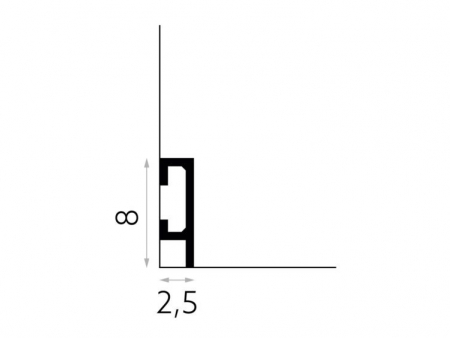 Plinta Polimer Rigid Polyforce Mardom QL019 80x25x2000 mm [2]