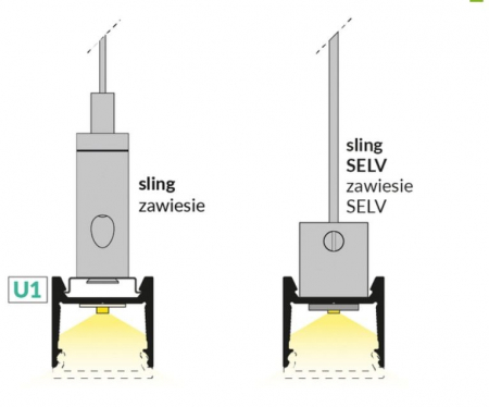 Profil aluminiu aparent HOOD14, alb, lungime 2m, 17,6mm x 17,6mm + Dispersor alb mat click [2]