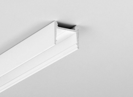 ILUMINAT - Profil aluminiu aparent HOOD14, alb, lungime 2m, 17,6mm x 17,6mm + Dispersor alb mat click
