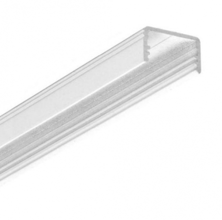 ILUMINAT - Profil aluminiu aparent UNI14, alb, lungime 2m, 17,6mm x 10mm + Dispersor alb mat click