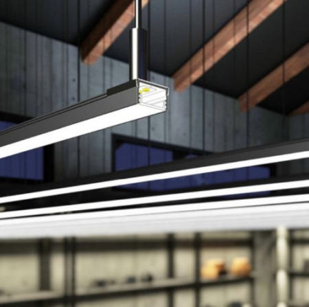 Profil aluminiu aparent UNI14, negru, lungime 2m, 17,6mm x 10mm + Dispersor alb mat click [4]