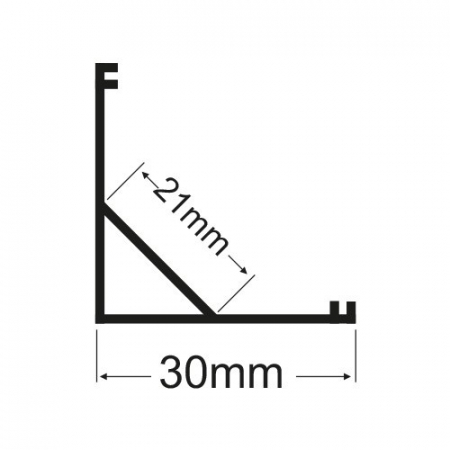 Profil Aluminiu Pentru Benzi Led, De Colt, 2m [1]