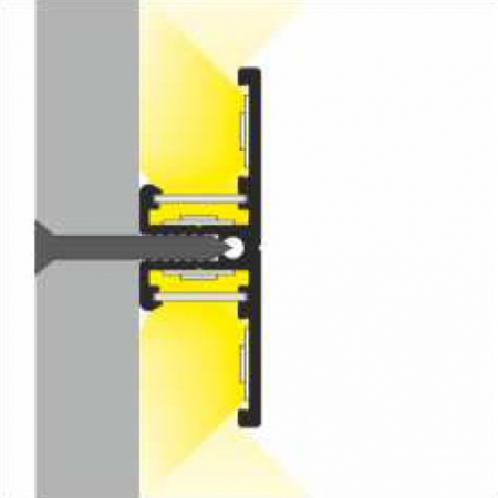 Profil LED aparent BACK 10, aluminiu, lungime 2m, 40mm x 13,5mm [4]