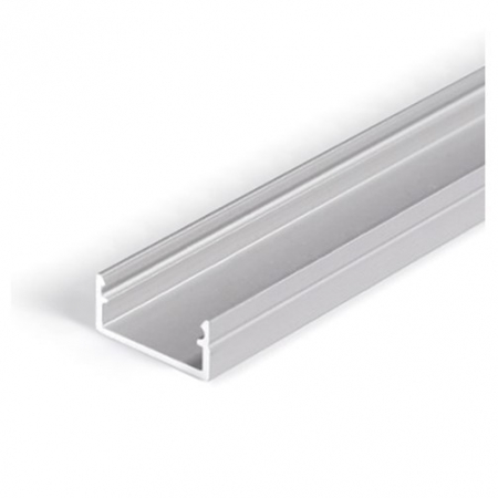 ILUMINAT - Profil LED aparent BEGTON 12, aluminiu anodizat, lungime 2m, 14,4mm x 6,6mm + Dispersor alb mat click