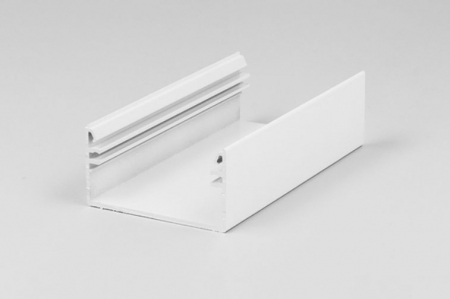 ILUMINAT - Profil LED aparent LOWI C10, alb, lungime 2m, 53mm x 28mm + Dispersor alb mat click