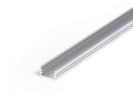ILUMINAT - Profil LED aparent SLIM 8, aluminiu neanodizat, lungime 2m, 12,2mm x 7mm + Dispersor Alb mat click