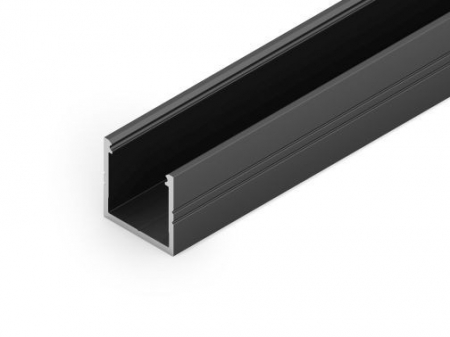 ILUMINAT - Profil LED aparent SMART 16, negru, lungime 2m, 18,8mm x 18,6mm + Dispersor alb mat click