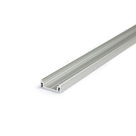 Aplicate - Profil LED aparent SURFACE 14, aluminiu anodizat, lungime 2m, 24mm x 9mm + Dispersor alb mat click