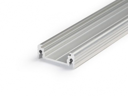 ILUMINAT - Profil LED aparent SURFACE 14, aluminiu neanodizat, lungime 2m, 24mm x 9mm + Dispersor alb mat click