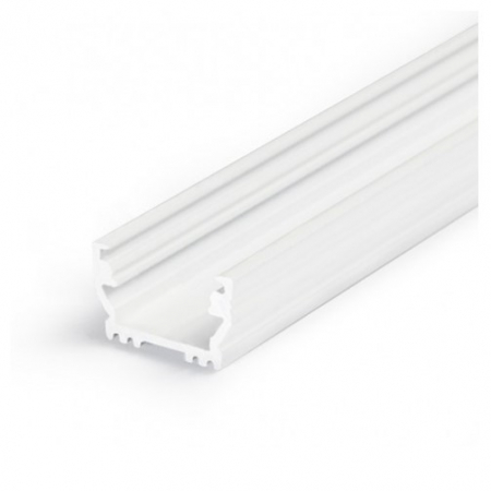ILUMINAT - Profil LED aparent UNI 12, alb, lungime 2m, 17,8mm x 10,8mm + Dispersor alb  semirotund click