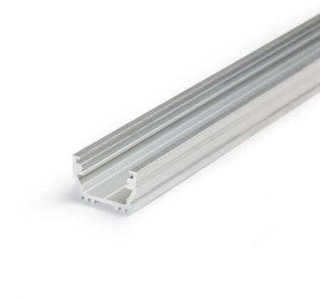 ILUMINAT - Profil LED aparent UNI 12, aluminiu neanodizat, lungime 2m, 17,8 x 10,8mm + Dispersor alb mat click