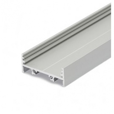 ILUMINAT - Profil LED aparent VARIO 30-01, aluminiu anodizat, lungime 2m, 33,4mm x 12,8mm + Dispersor alb mat click