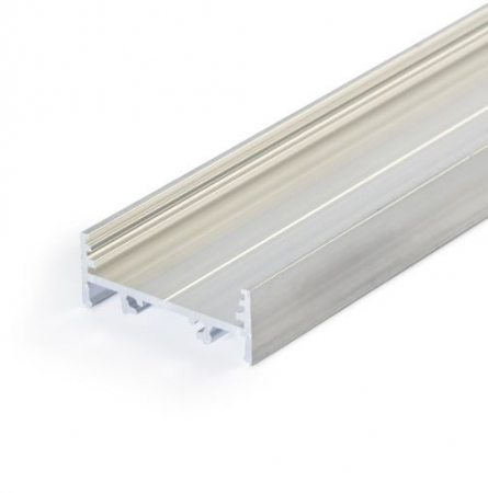 ILUMINAT - Profil LED aparent VARIO 30-01, aluminiu neanodizat, lungime 2m, 33,4 x 12,8mm + Dispersor Alb mat click