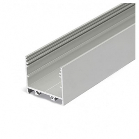 SURSE ILUMINAT - Profil LED aparent VARIO 30-02, aluminiu anodizat, lungime 2m, 33,4mm x 29,6mm + Dispersor alb mat click