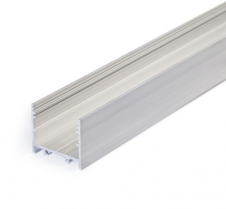 ILUMINAT - Profil LED aparent VARIO 30-02, aluminiu neanodizat, lungime 2m, 33,4mm x 29,6mm + Dispersor alb mat click