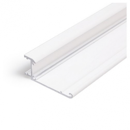 Speciale - Profil LED aparent WALLE 12, alb, lungime 2m, 23mm x 55mm  + Dispersor alb mat click