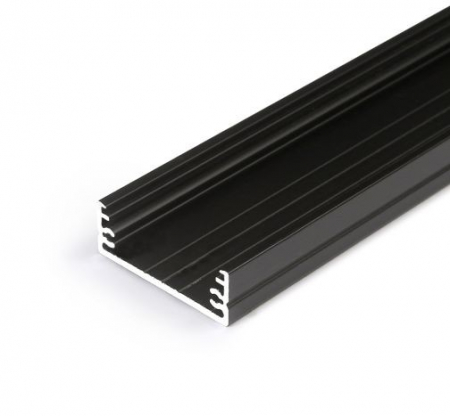 ILUMINAT - Profil LED aparent WIDE 24, negru, lungime 2m, 32mm x 11mm 