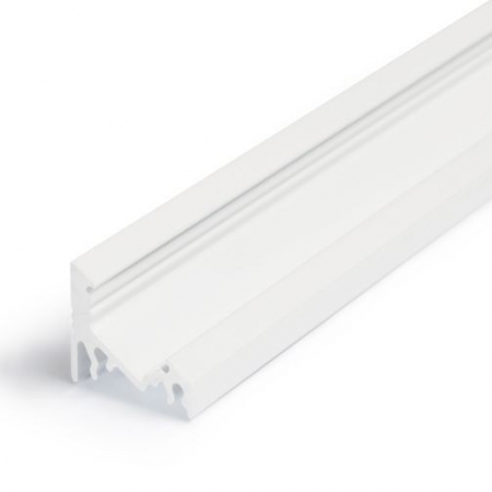 SURSE ILUMINAT - Profil LED de colț CORNER 10, alb, lungime 2m, 20mm x 16mm + Dispersor alb mat click