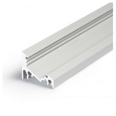 SURSE ILUMINAT - Profil LED de colț CORNER 10, aluminiu anodizat, lungime 2m, 20mm x 16mm + Dispersor alb mat click