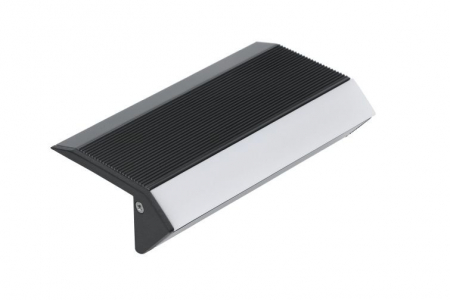 Profil LED de trepte UP-BOLD12, negru, lungime 2m, 58,9mm x 27,5mm + Dispersor alb mat [4]