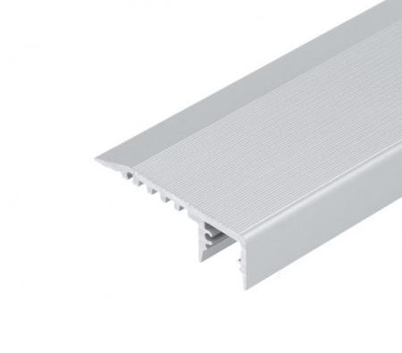 Speciale - Profil LED de trepte UP-MINI 10, aluminiu anodizat, lungime 2m, 46,7mm x 14,1mm + Dispersor alb mat