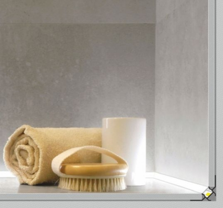 Profil LED încastrat de colț UNI-TILE12 90deg C PLUS, aluminiu anodizat, lungime 2m, 39,9mm x 39,9mm + Dispersor alb mat click [2]