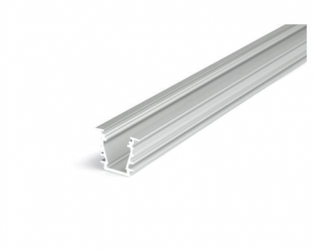 SURSE ILUMINAT - Profil LED încastrat DEEP 10, aluminiu neanodizat, lungime 2m, 19mm x 23,4mm + Dispersor alb mat click