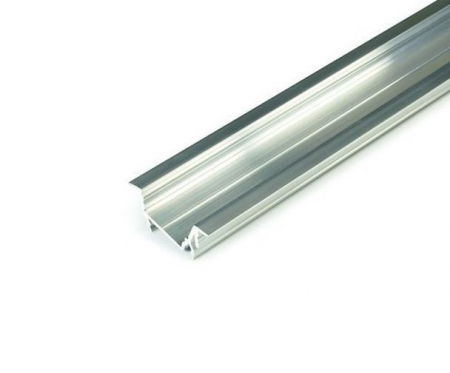Incastrate - Profil LED încastrat DIAGONAL 14, aluminiu neanodizat, lungime 2m, 30mm x 12,7mm + Dispersor alb mat click