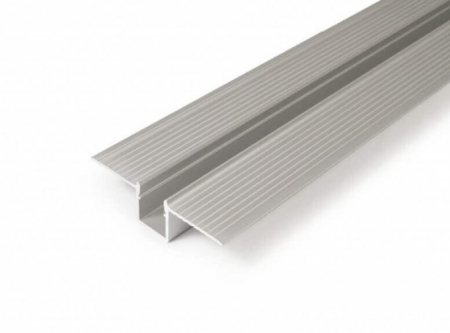 Profile aluminiu LED - Profil LED încastrat HIDE10, aluminiu anodizat, lungime 2m, 50,4mm x 14,7mm