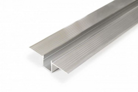 Incastrate - Profil LED încastrat HIDE10, aluminiu neanodizat, lungime 2m, 50,4mm x 14,7mm