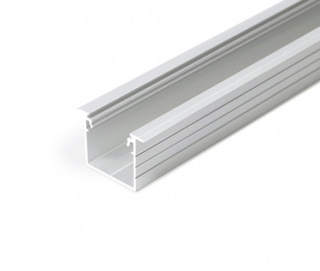 Incastrate - Profil LED încastrat LINEA IN 20, aluminiu neanodizat, lungime 2m, 30mm x 20,4mm + Dispersor alb mat click