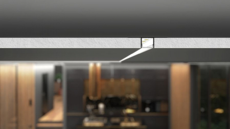 Profil LED încastrat PLANE14 IN, aluminiu neanodizat, lungime 2m, 52mm x 14mm + Dispersor alb mat click [2]
