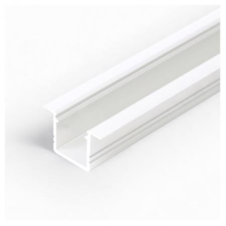 Incastrate - Profil LED încastrat SMART IN 10, alb, lungime 2m, 18,8mm x 12mm + Dispersor alb mat click