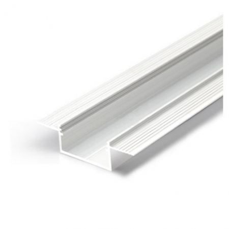 SURSE ILUMINAT - Profil LED încastrat VARIO 30-04, alb, lungime 2m, 15,9mm x 63,4 + Dispersor alb mat click