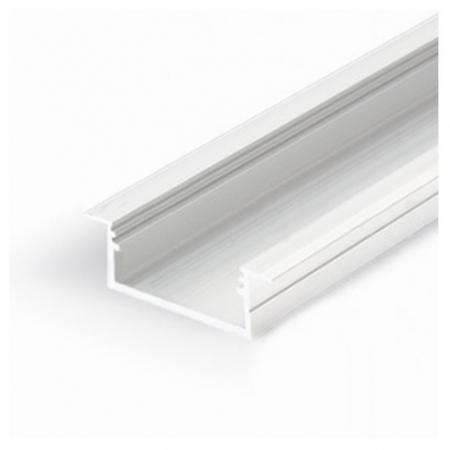 SURSE ILUMINAT - Profil LED încastrat VARIO 30-06, alb, lungime 2m, 44,4mm x 14mm + Dispersor alb mat click