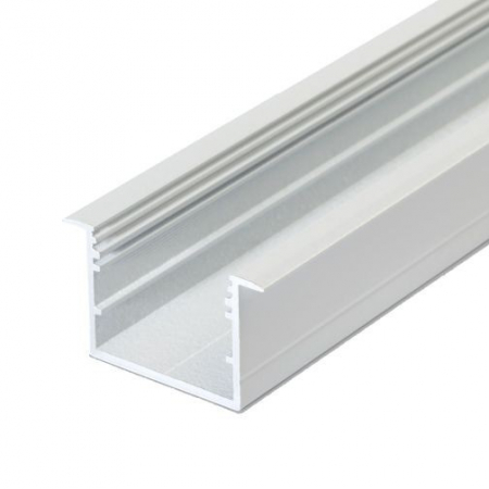 Incastrate - Profil LED încastrat VARIO 30-07, alb, lungime 2m, 44,4mm x 24mm  +Dispersor alb mat click