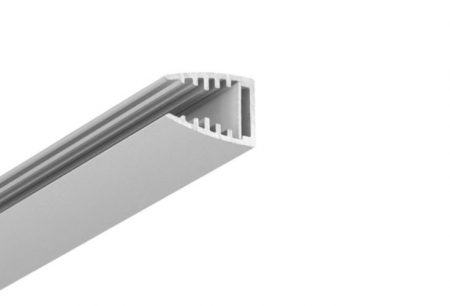 Pentru Sticla - Profil LED pentru sticlă MIKRO10, aluminiu anodizat, lungime 2m, 12,5mm x 18mm 